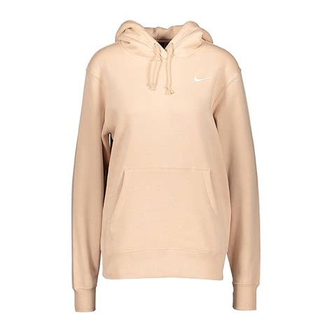 nike damen hoodybraun gold